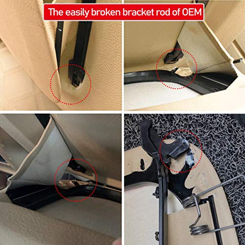 Jaronx Compatible with BMW Seat Back Pocket Cover, Genuine Leather Back Seat Pocket Cover Backrest Seat Panel Cover Replacement Compatible with BMW 5 Series F10 F11 F07, 7 Series F01 F02 (Beige) - Image 2