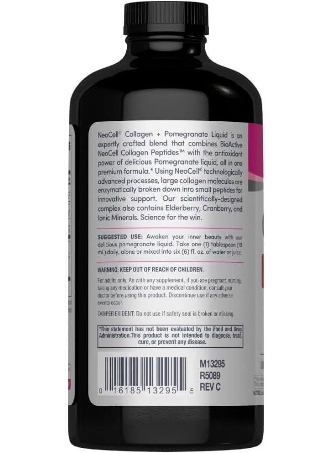 NEOCELL Collagen Liquid Pomegranate, 16 fl oz (473 ml), Hair Skin Nails Free PP - Image 5