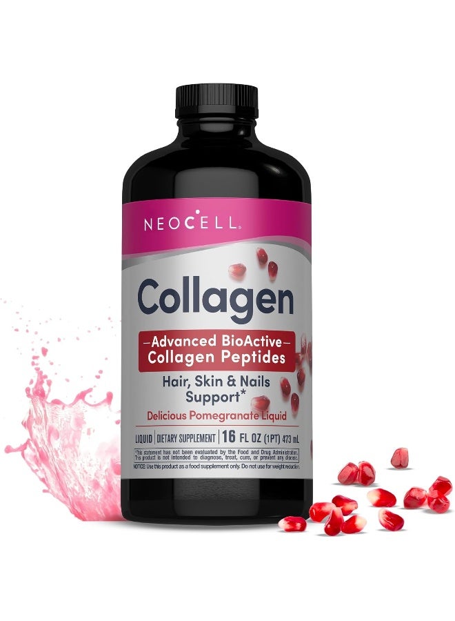 Neocell, Collagen Type 1 & 3 Liquid, Pomegranate , 16 fl oz (473 ml) - Image 1