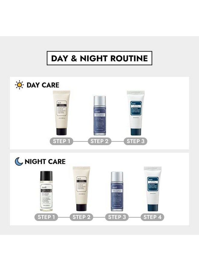 ديركلايرز S] مجموعة العناية بالبشرة التجريبية 4 قطع صغيرة من زيت التنظيف وكريم الحبر للسفر يجب أن يكون لديك هدايا للنساء تخزين المواد للبالغين - Image 2