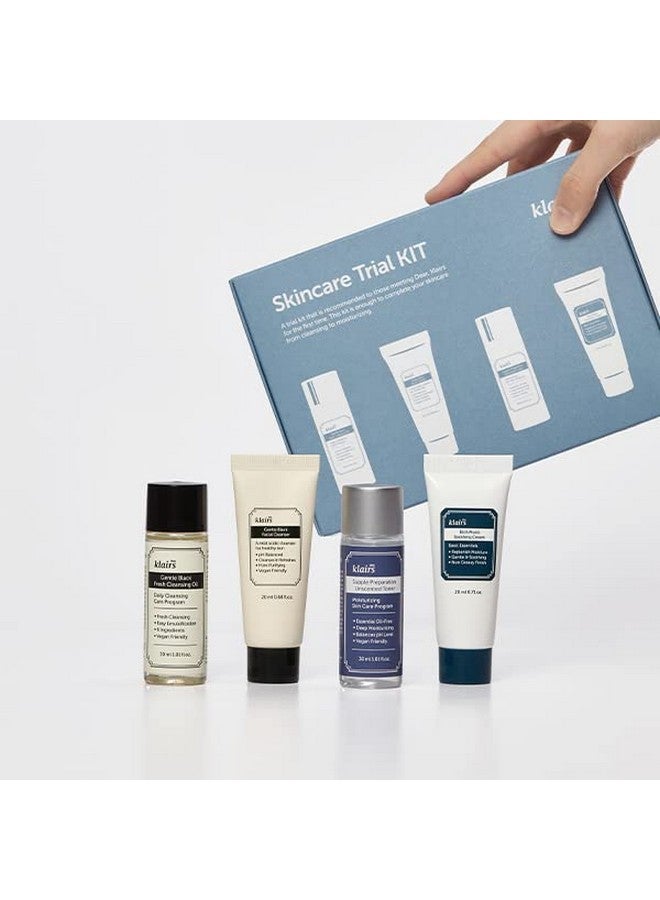 ديركلايرز S] مجموعة العناية بالبشرة التجريبية 4 قطع صغيرة من زيت التنظيف وكريم الحبر للسفر يجب أن يكون لديك هدايا للنساء تخزين المواد للبالغين - Image 5