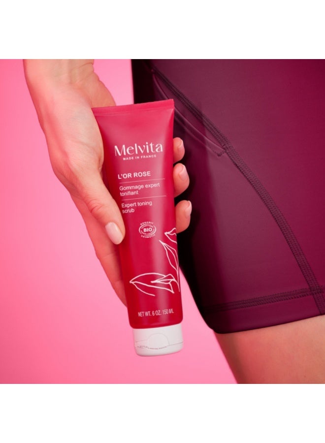 Melvita L'Or Rose Shape Scrub with Pink Berries Organic 150ml - Image 3
