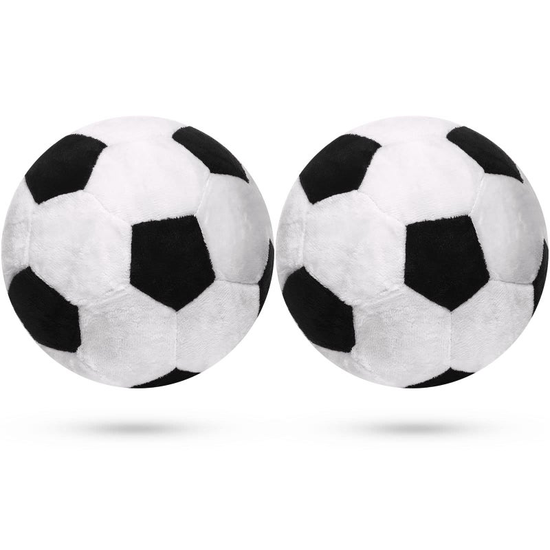 Chalyna 2 Pieces Plush Soccer Balls Stuffed Pillow Black and White Soft Throw Pillows for Girls and Boys Soccer Ball Themed Room Decor Sport Themed Party Decoration 63 Inch