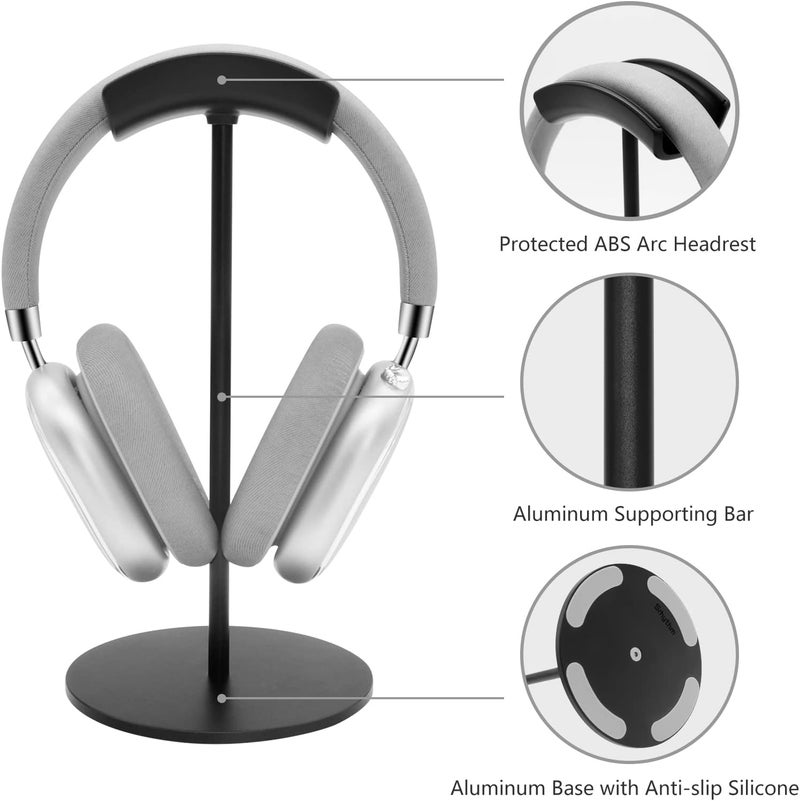 Srhythm Headphone Stand,Metal Headset Holder for Space-saving and Display - Image 4