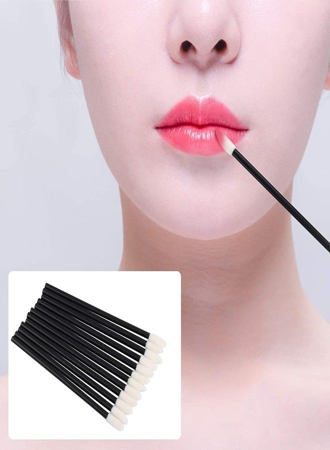 Mooerca 640PCS Disposable Lip Brushes Make Up Brush Lipstick Applicators Wands Makeup Applicators Brushes Lip gloss Applicators Tester Wands Tool Kits Makeup Beauty Tool Kits Black - Image 4