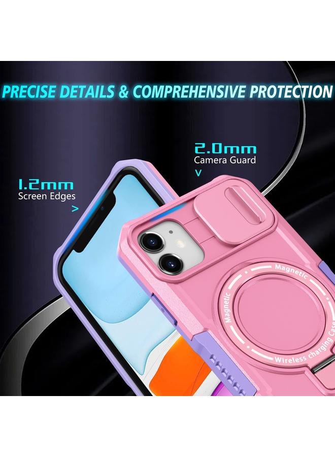 Zaboon Case For iPhone 12 Sliding Camshield MagSafe Holder TPU Hybrid PC Phone Case - Image 3