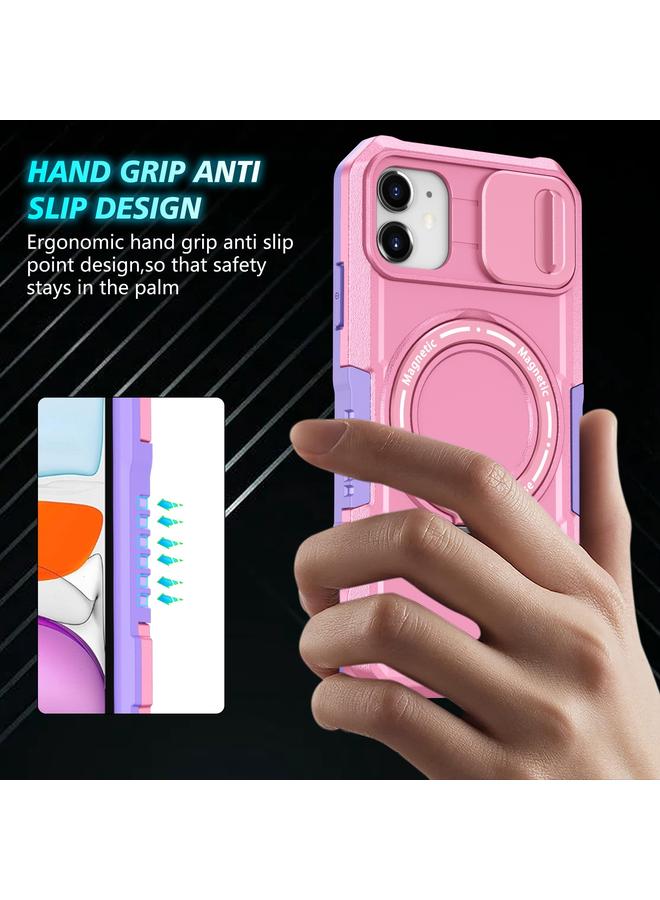 Zaboon Case For iPhone 12 Sliding Camshield MagSafe Holder TPU Hybrid PC Phone Case - Image 2