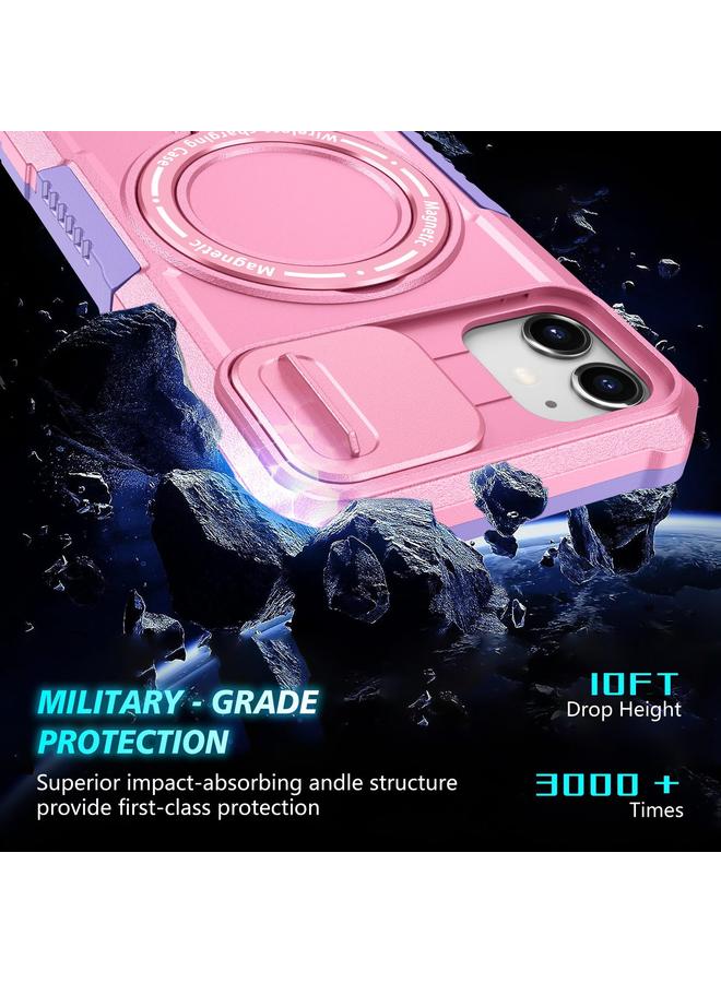 Zaboon Case For iPhone 12 Sliding Camshield MagSafe Holder TPU Hybrid PC Phone Case - Image 5