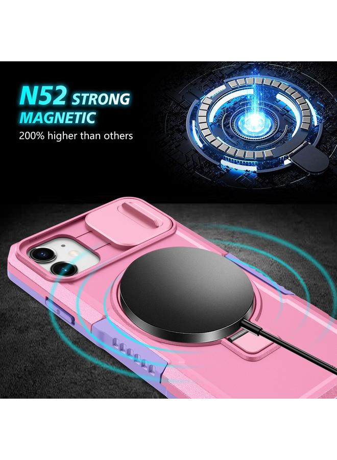 Zaboon Case For iPhone 12 Sliding Camshield MagSafe Holder TPU Hybrid PC Phone Case - Image 4