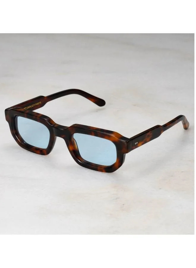 Explicit Poets Explicit Poets Unisex HARPER Tortoise - Blue Stylish Sunglasses, A7EP9