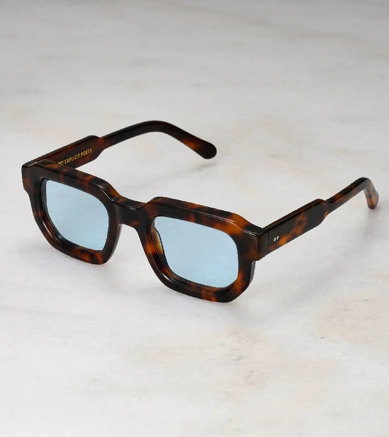  اكسبليست باوتس نظارات شمسية هاربر للجنسين بتصميم سلحفاة أزرق أنيق
