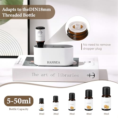 HANNEA® Waterless Oil Diffusers for Home Smart Timered Aromatherapy Diffuser with USB Charging 2000mAh Battery Waterless Essential Oil Diffusers 3 Spray Modes Rich Aroma Nebulizing Diffuser - Image 5