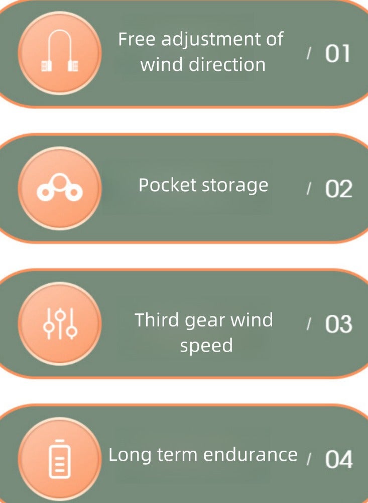 إسكدنيا مروحة محمولة قابلة للطي في الهواء الطلق سطح المكتب الناقل التسلسلي العام مروحة صغيرة - Image 4