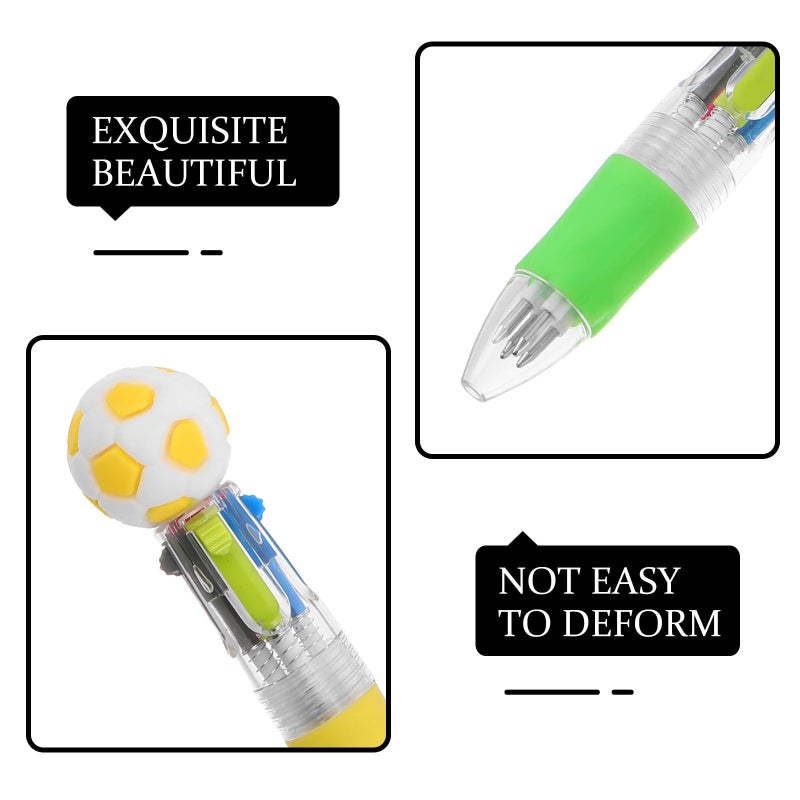 12Pcs 4 In 1 Ballpoint Colored Pens Soccer Themed Sports Set Party Favors - Image 5