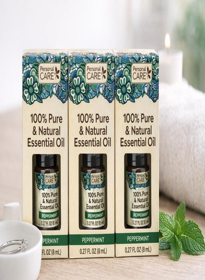 Personal Care Pure & Natural Essential Oil, Peppermint - 0.27 fl oz Pack of 3 - Image 2