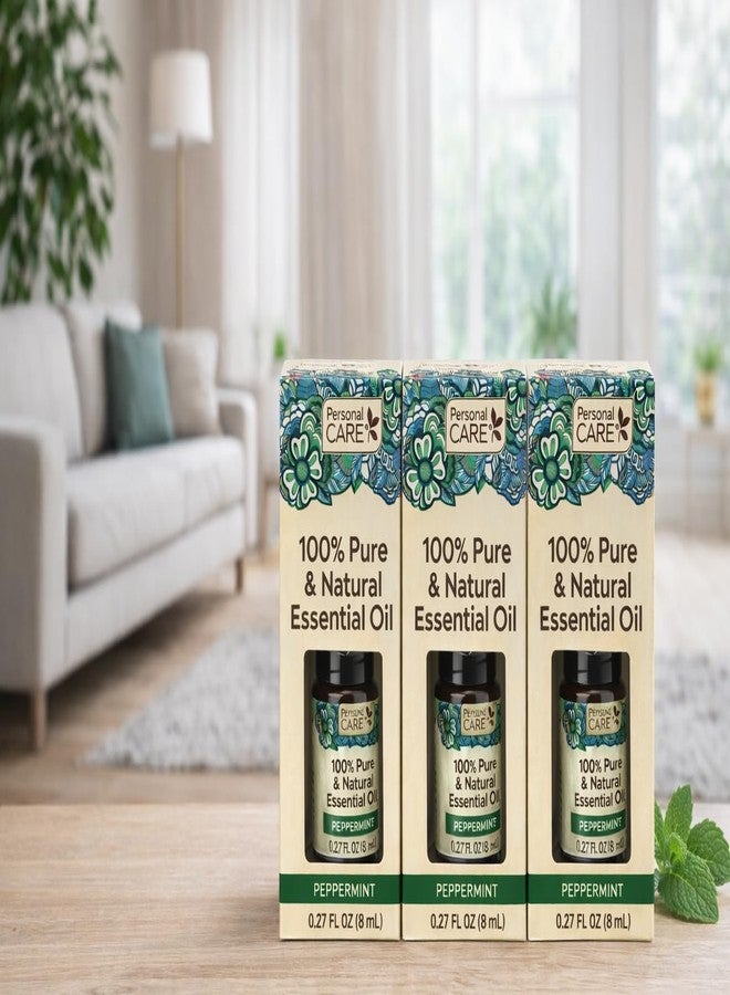 Personal Care Pure & Natural Essential Oil, Peppermint - 0.27 fl oz Pack of 3 - Image 5