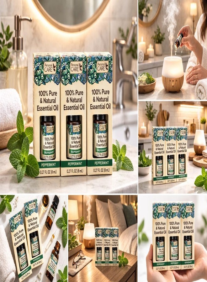 Personal Care Pure & Natural Essential Oil, Peppermint - 0.27 fl oz Pack of 3 - Image 4