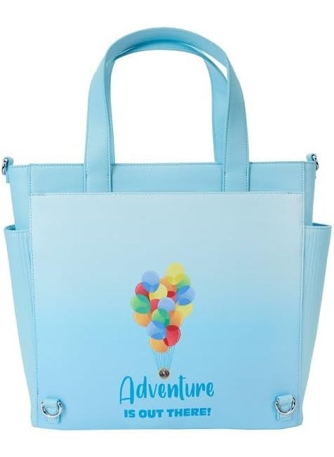 Loungefly Loungefly Pixar Up 15th Anniversary Balloon House Convertible Backpack and Tote Black  - Image 5