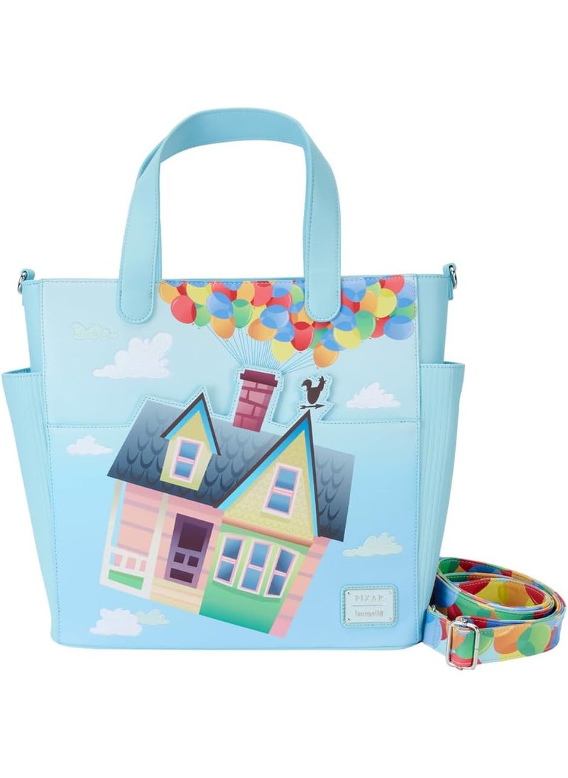 Loungefly Loungefly Pixar Up 15th Anniversary Balloon House Convertible Backpack and Tote Black  - Image 1