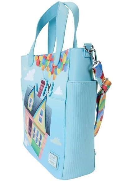 Loungefly Loungefly Pixar Up 15th Anniversary Balloon House Convertible Backpack and Tote Black  - Image 3