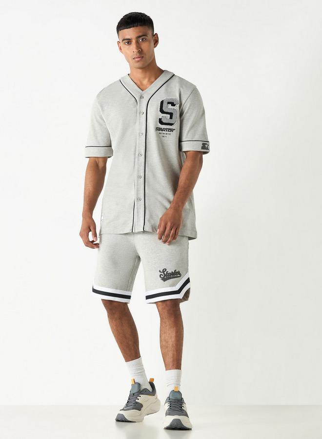 ستارتر قميص بياقة على شكل حرف  مطبوع بقصة عادية للمبتدئين - Image 2