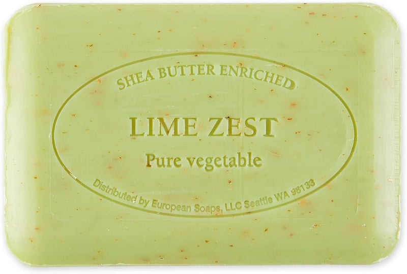 Pre de Provence Artisanal Soap Bar with Organic Shea Butter and Lime Zest - 8.8 Ounce - Image 2