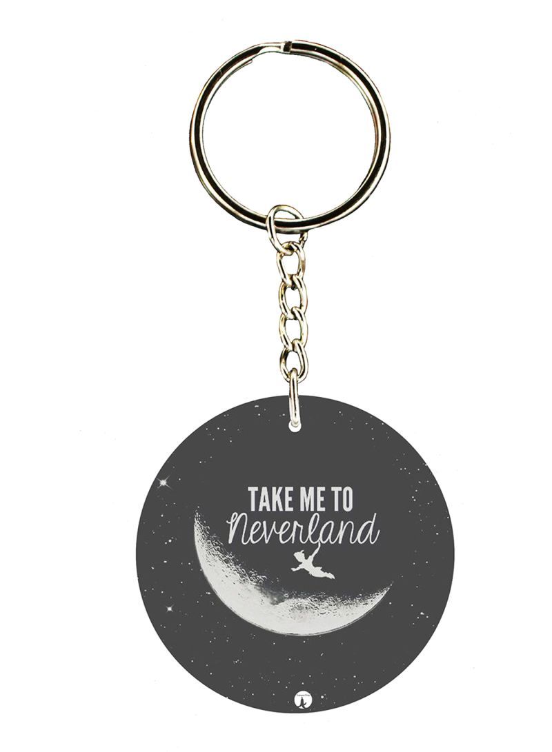 English Phrases Double Side Printed Keychain