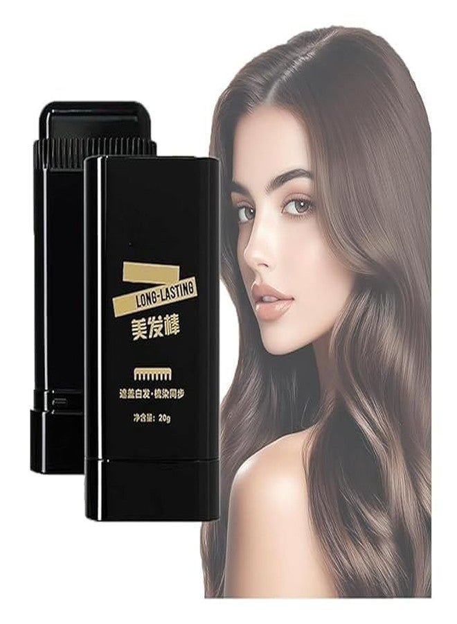 BYKOINE 2-in-1 Hair Color Stick & Comb | Waterproof & Sweat-Proof Hair Dye Wand for Gray Root Touch-Up| Portable Hair Color Comb with Dye Stick - Image 1