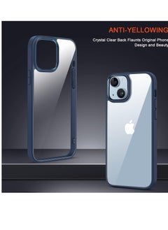 Generic Case Compatible With iPhone 15+ Plus/iPhone 14 Plus 6.7-Inch, Crystal Clear Case [Not Yellowing] [Drop Protection] Shockproof Case Transparent Protective Slim Cover Phone (Blue)  - Image 3