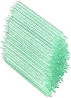 TEOYALL 100 PCS Orange Wooden Sticks, TEOYALL Double-End Wood Cuticle Pusher Nail Art Manicure Pedicure Tools (#4 Green) 