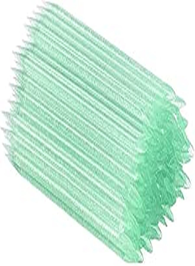 100 PCS Orange Wooden Sticks, TEOYALL Double-End Wood Cuticle Pusher Nail Art Manicure Pedicure Tools (#4 Green)