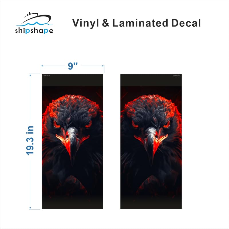 ShipShape Pillars Graphics Look Exterior Car Sticker Self-Adhesive, Waterproof Refelctive Vinyl for All Car Sticker (Pack of 2) Universal 74 - Image 2