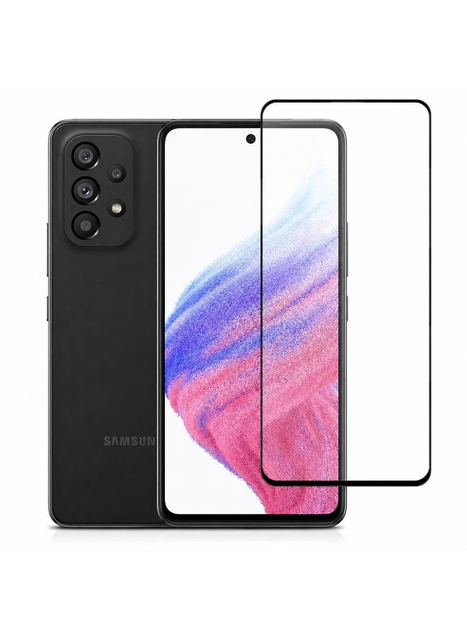 Deer ESD Anti-Static Tempered Glass Screen Protector for Samsung Galaxy A53 5G - Full Coverage Dust-Repellent Shatterproof Protective Shield Film with Cleaning Wipes Kit - Image 1