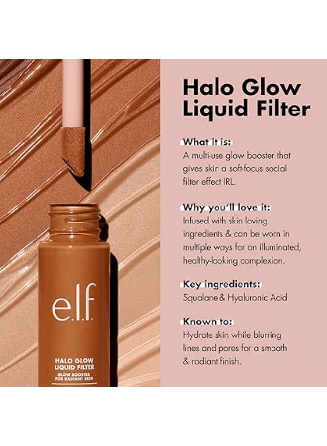 elf Halo Glow Liquid Filter, Complexion Booster For A Glowing, Soft-Focus Look, Infused With Hyaluronic Acid, Vegan & Cruelty-Free 00 Fair - Image 5
