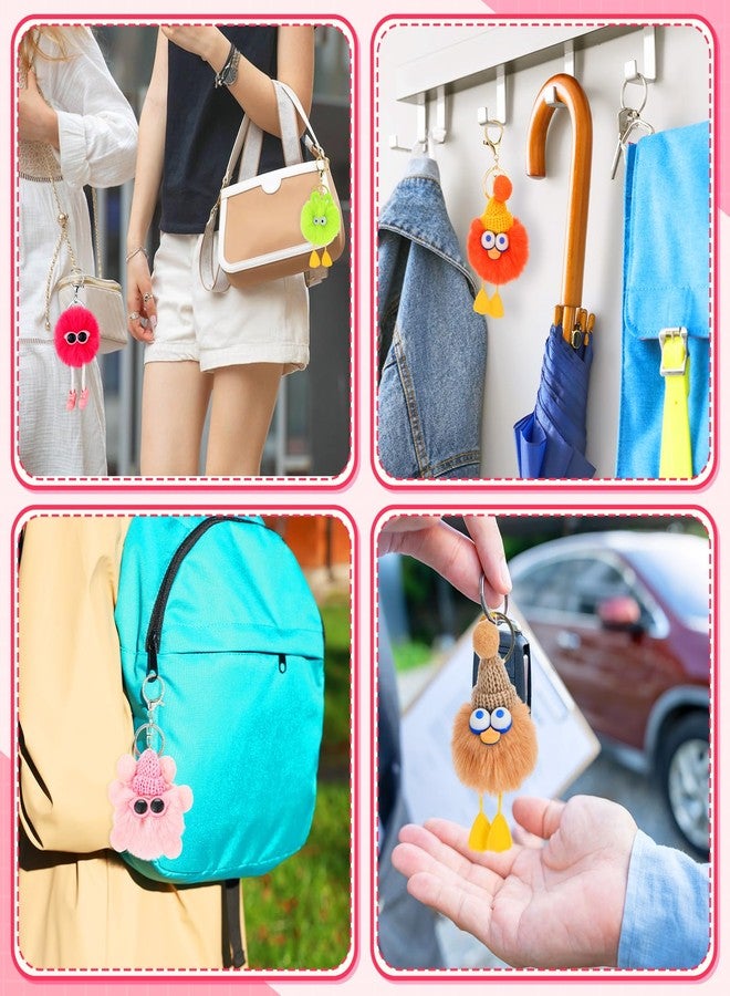 Equsion 30 Pcs Mini Cute Plush Keychain Bulk Christmas Gifts bulk Bag Purse Charm Christmas Stocking Stuffers Goodie Bag (Lovely) - Image 5