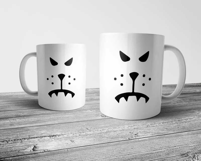 Pixxa Roblox - Bad Dog Face - Bad Dog Face Mug Cup Model 1