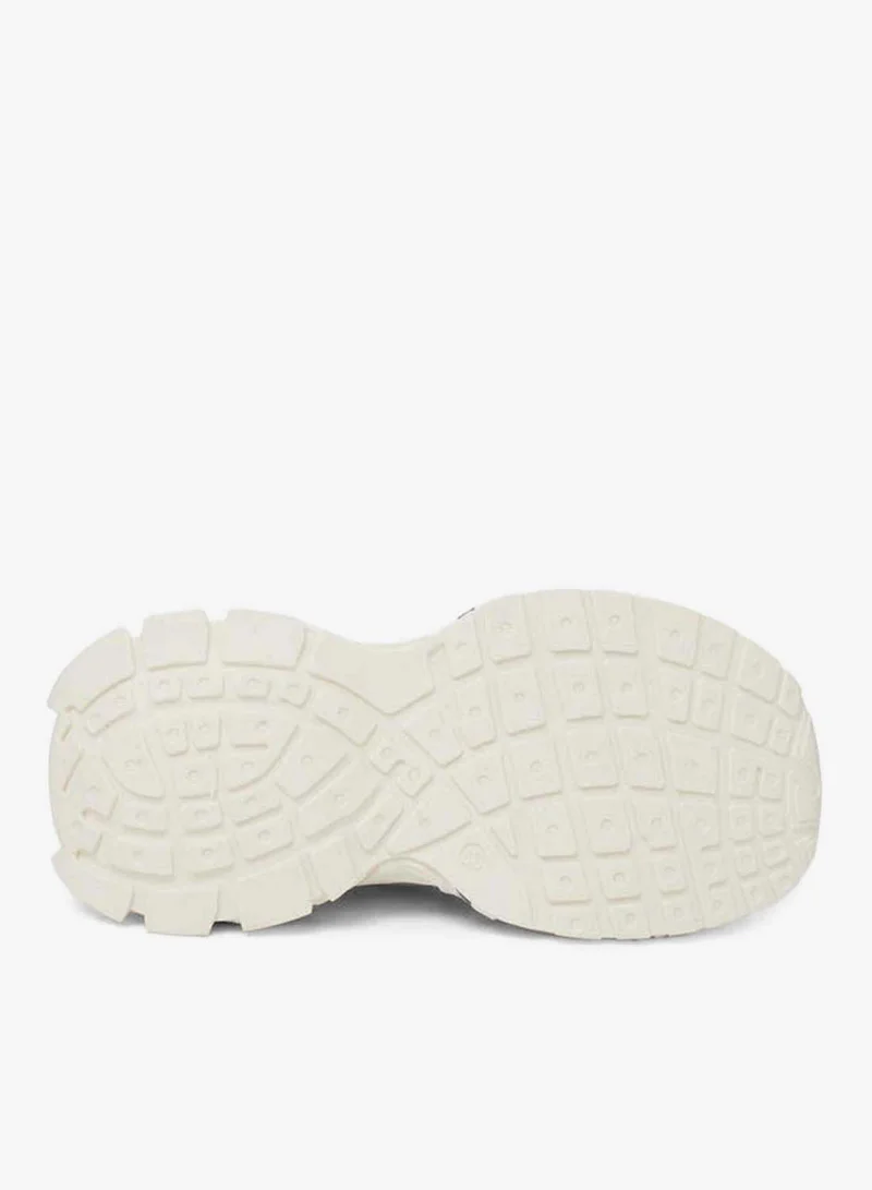 Styli  Beige Logo Detail Athletic Sneakers for Women | Best Price UAE