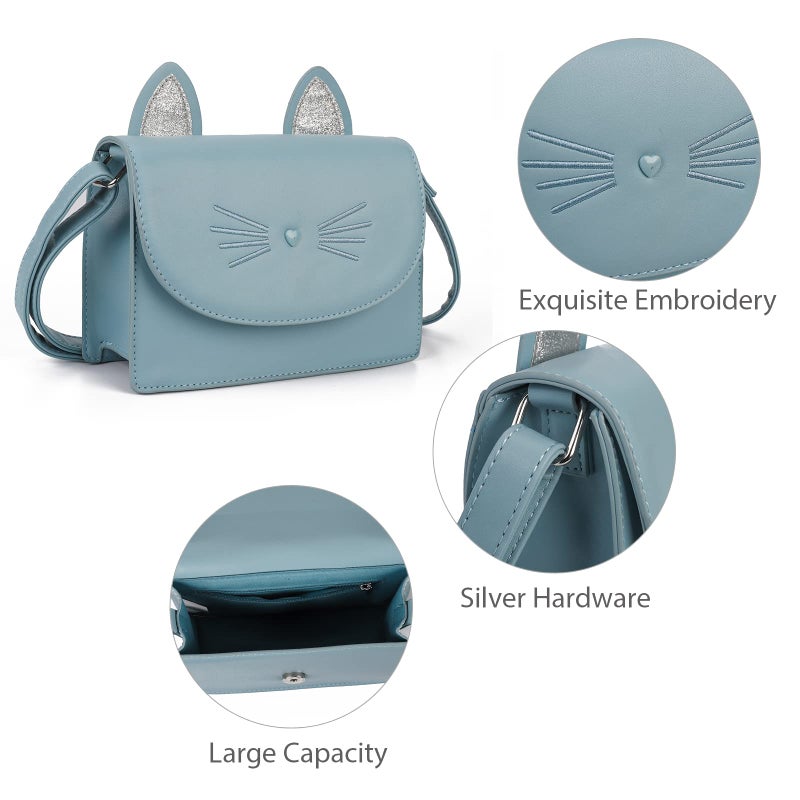 AFKOMST Cute Purses for Teen Girls Small Crossbody Purse and Handbags Cat Gifts for Kids  - Image 4