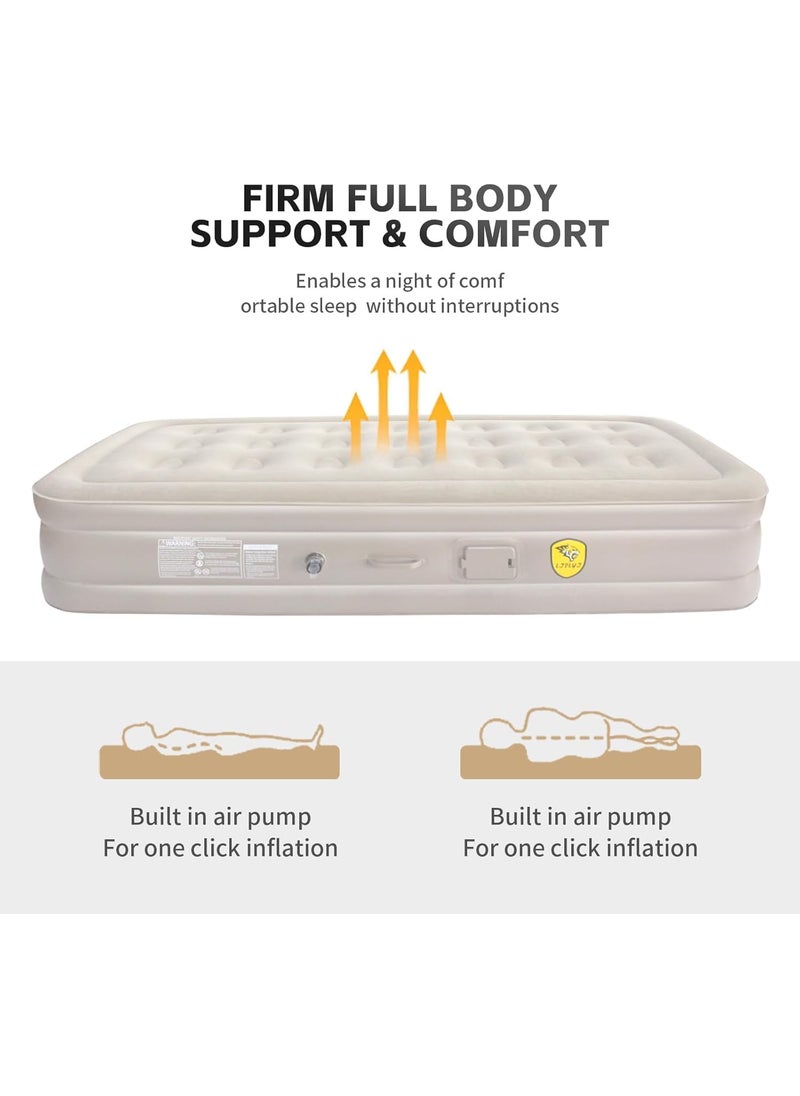 MVM Enterprise MVM Enterprise Portable Mattress Set for Outdoor Fully Automatic Rechargeable Battery Microfiber Cover Support DualSided Air Portable Foldable Bed Comfortable Hiking Beach Backyard Relaxation  - Image 4