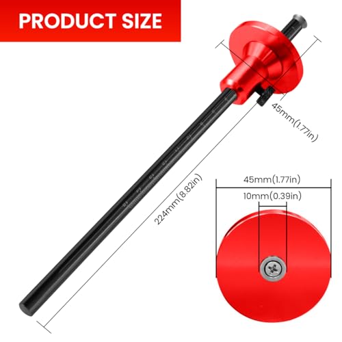Serplex® Wheel Marking Gauge Woodworking Mortise Marking Tool Adjustable Wheel Making Gauge Laser-etched Marking Multifunctional Wheel Marking Gauge for Tenon, Groove Layouts - Image 2