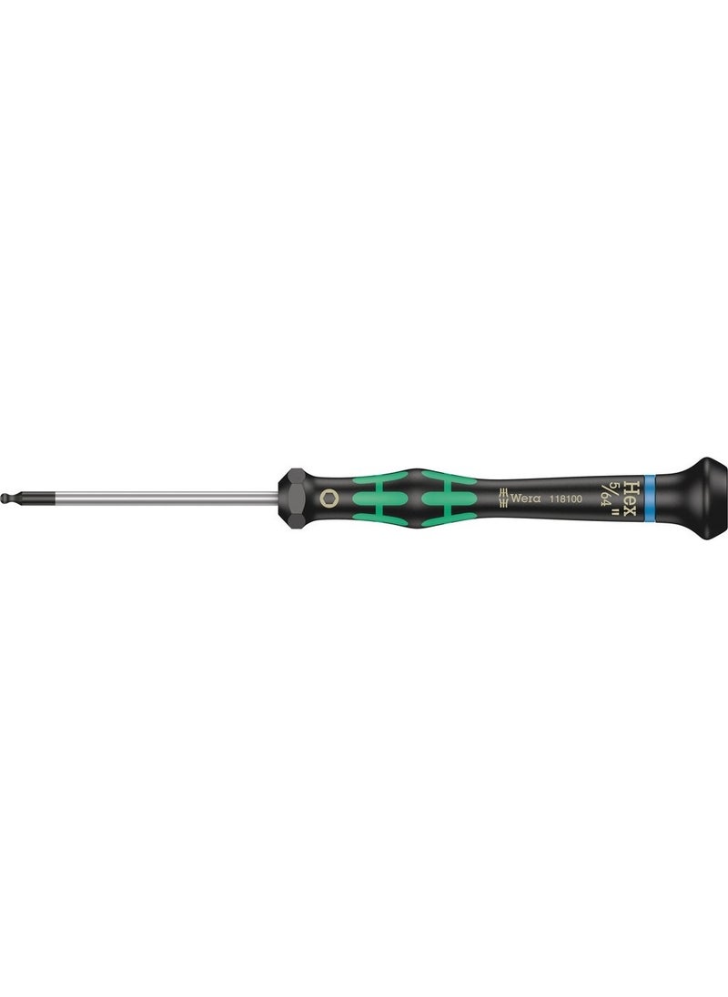 Wera 2052 Ball Head Allen 5/64" x 60MM Screwdriver 05118100001  - Image 1