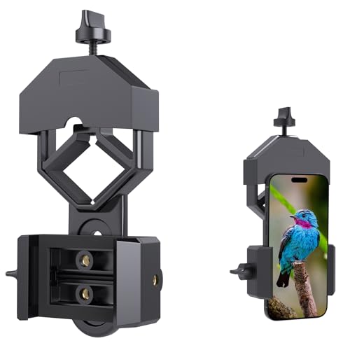GOSKY Smartphone Adapter Mount Regular Size - Compatible with Binoculars, Monoculars, Spotting Scopes, Telescope, Microscopes Fits almost all Smartphones on the Market Record Nature and The World - Image 1