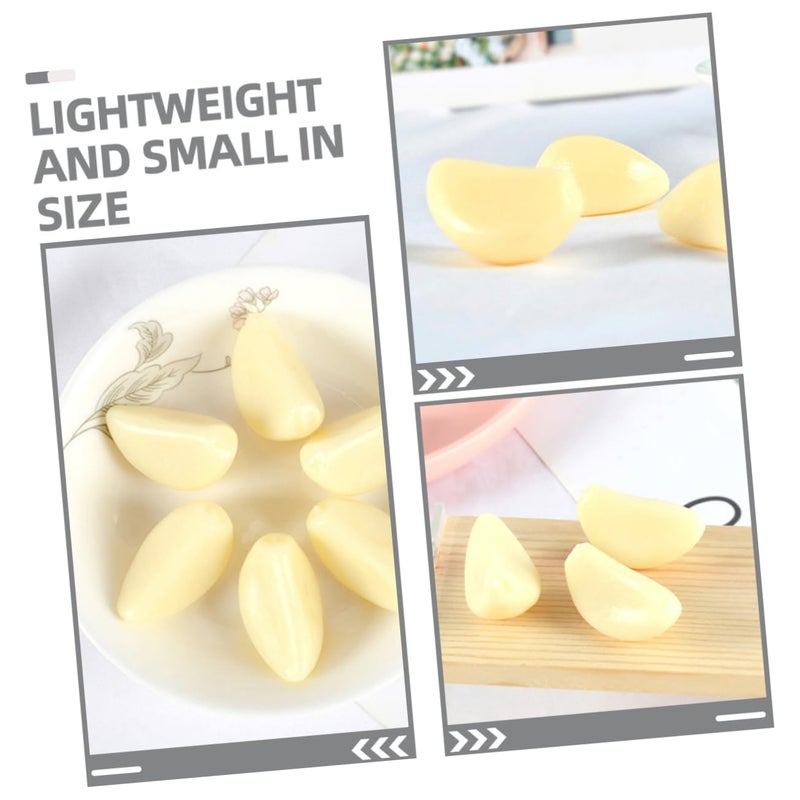 14Pcs Realistic Artificial Garlic Cloves Model for Home Decor Photography Props - Image 3