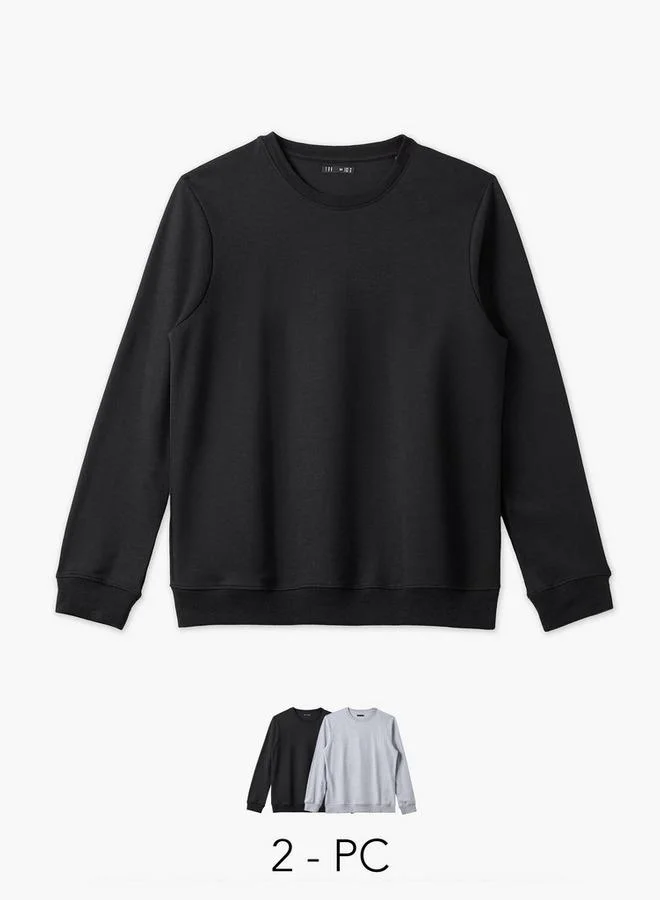 سبلاش فيڤ طقم سويت شيرت قطن رجالي قطعتين