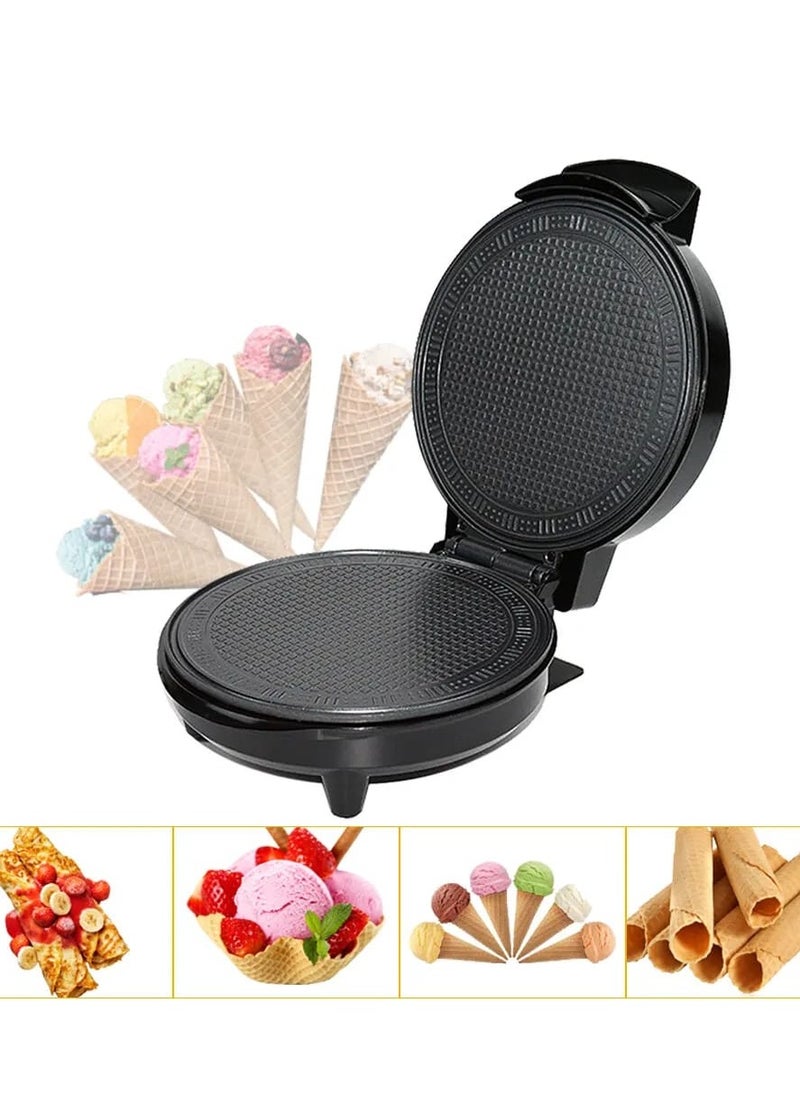 Generic - Electric Ice Cone Maker 1200W & Waffle Cone Maker, Dual Function Shaved Ice and Waffle Cone Machine, Fast and Easy Snow Cones, Waffle Cones Home and Party Use, Compact and Durable Design - Image 1