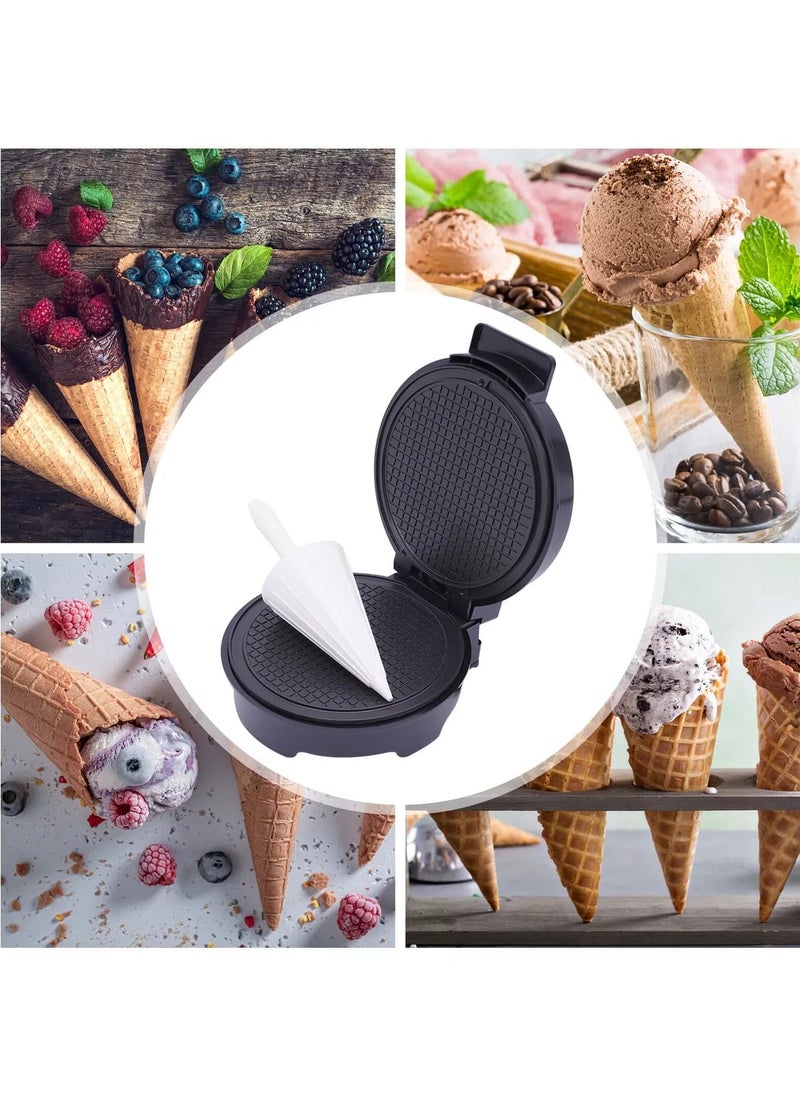 Generic - Electric Ice Cone Maker 1200W & Waffle Cone Maker, Dual Function Shaved Ice and Waffle Cone Machine, Fast and Easy Snow Cones, Waffle Cones Home and Party Use, Compact and Durable Design - Image 1