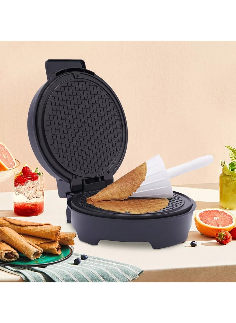 Generic - Electric Ice Cone Maker 1200W & Waffle Cone Maker, Dual Function Shaved Ice and Waffle Cone Machine, Fast and Easy Snow Cones, Waffle Cones Home and Party Use, Compact and Durable Design - Image 1