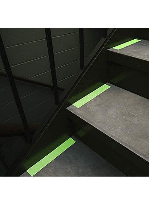 ZIVSA ZIVSA Glow In Dark Phot luminescent Bright and water proof emergency tape Glow in the Dark Safety Green Tape Night Glow Tape 20mm Width X 3 Meters Length Pack of 01  - Image 4