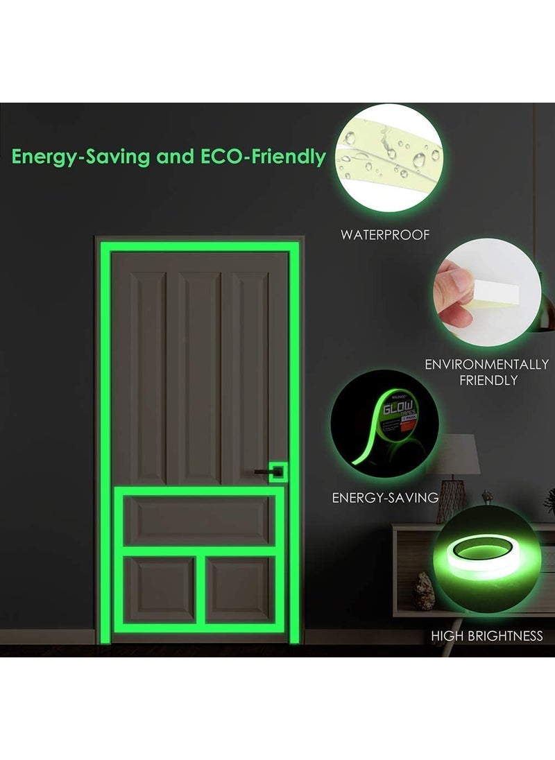 ZIVSA ZIVSA Glow In Dark Phot luminescent Bright and water proof emergency tape Glow in the Dark Safety Green Tape Night Glow Tape 20mm Width X 3 Meters Length Pack of 01  - Image 5