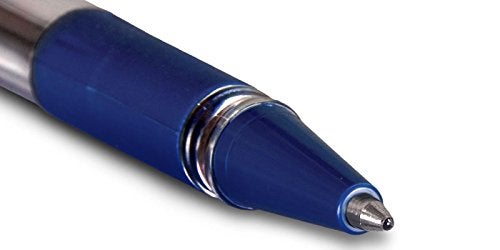 Linc Glycer Smooth Ball Point Pen, Soft Grip, 1.00mm Tip, 36-Count, Blue - Image 4